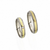 Modell No.7218 / 4mm 950/- Platin u. 750/- Gelbgold, mit Brillan
