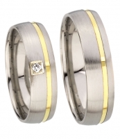 Modell No.3205 / 5.5mm/ 585 Gelbgold u. Weissgold