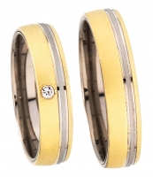 Modell No.7112 / 4mm/ 585 Wei�gold u. Gelbgold