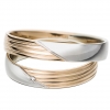 Modell No.50653/4mm/ 333 Rotgold u. Wei�gold