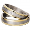Modell No.60020/ 5mm/ 585 Stahl mit Gelbgold
