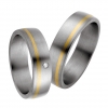 Modell No.50531/ 6 mm/ Titan mit 585/-Gelbgold