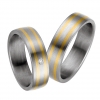Modell No.50532/ 6 mm/ Titan mit 585/-Gelbgold