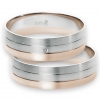 Modell No.03501/ 6mm/ 333 Wei�gold u. Rotgold