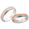Modell No.50565/ 5mm/ 333 Wei�gold u. Rotgod